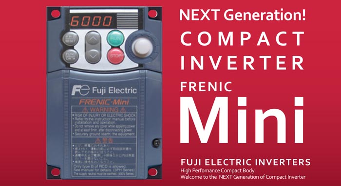 Fuji FRN0006C2S-7U 1HP 230V 1Ph In 230V 1Ph Out Frenic-Mini VFD Motor Drive 